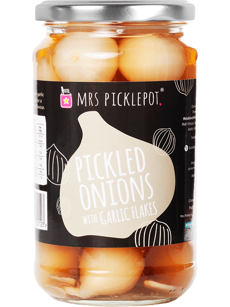 Classic Pickled onions with Garlic