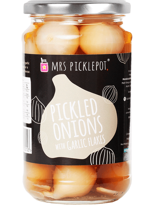 Classic Pickled onions with Garlic