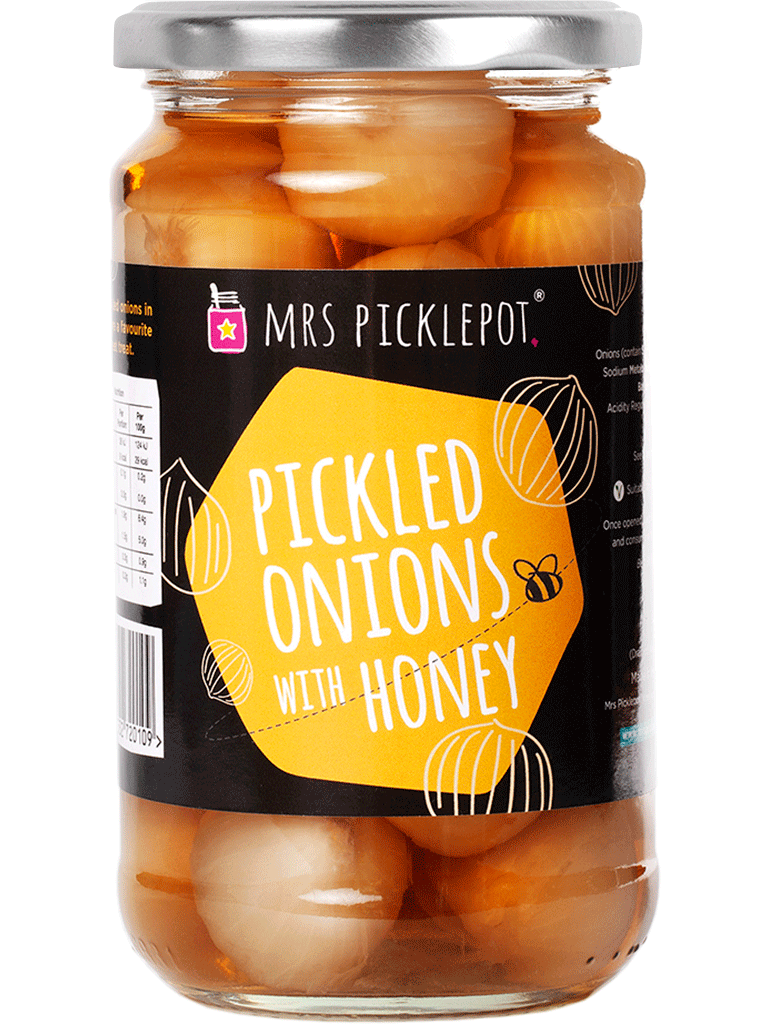 Pickled onions with Honey